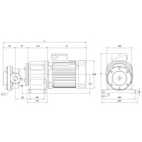 Elektro-Zahnradpumpe mit Montagefu&szlig; - 230/400 Volt - 0,55-1,5 kW - 30,5 l/min - 5-15 bar Ausgangsdruck - G 1&quot; IG