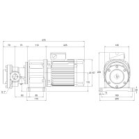Elektro-Zahnradpumpe mit Montagefu&szlig; - 230/400 Volt - 0,55-1,5 kW - 36,2 l/min - 4-13 bar Ausgangsdruck - G 1&quot; IG