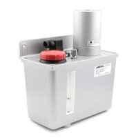 BEKA MAX - Pneumatikpumpe - Öl - 10 cm³/Hub - 6 Liter  Stahlblech Behälter - 3/2 Wege Magnetventil -  Auslass rechts