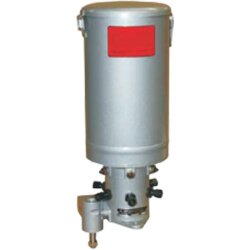 BEKA MAX - Fettschmierpumpe - Antrieb rotierend vertikal - 2,0 kg Stahlblech Behälter - 2-8 Auslässe