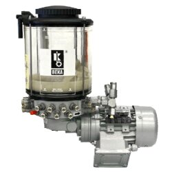 BEKA MAX - Fettschmierpumpe - 220/380 V - Elektromotor - 2,5 / 4,0 kg / 8,0 kg Behälter - PE 50 - Füllstandsüberwachung