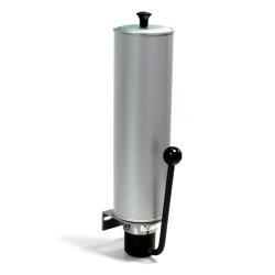 BEKA MAX - Kolbenpumpe für Fett - Handpumpe - 1,0 / 4,0 kg Stahlblech Behälter - Fördervolumen 1,5 cm³/Hub