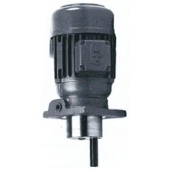 BEKA MAX - Zahnradpumpe - Baureihe MZE 0,5 - vertikale Motorpumpe - 230/400 V - 0,25 kw - mit  DBV - 1,5 l/min