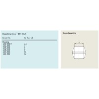 SKF Doppelkegelring - Für Rohr Ø 2,5 mm - Messing