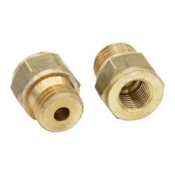 SKF Anschlussstück mit zylindrischem Gewinde - Für Rohr Ø 6 mm - M14x1,5 (d1) auf M10x1 (d2) - 20 mm (l1) - Messing