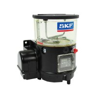 SKF Progressivpumpe KFGS1MX1DXDHEB+924 - 24 Volt DC - 2 kg Beh&auml;lter - Mit Steuerger&auml;t - Mit F&uuml;llstands&uuml;berwachung - 2 Pumpenelemente - 0,8/0,8 cm&sup3;/min