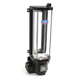 SKF Progressivpumpe KFGS5FXXEXXXEB+924 - 24 Volt DC - 10 kg Behälter - Mit Steuergerät - Ohne Füllstandsüberwachung - 1 Pumpenelement - 5,0 cm³/min