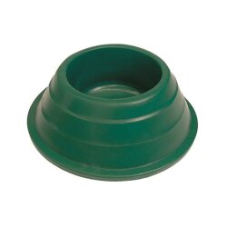 15 l Boden-Futtertrog, rund - 50 mm Abfluss - aus Polyethylen - Grün