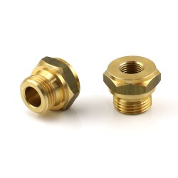 SKF Reduzieranschlussstück mit zylindrischem Gewinde - G 1/2 (d1) auf G 1/4 (d2) - 24 mm (l1) - Messing