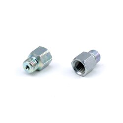 SKF Anschlussstück mit kegeligem Gewinde - für Rohr Ø 4 mm - 1/16 BSF (d1) auf M8x1 (d2) - 18 mm (l1) - Stahl verzinkt