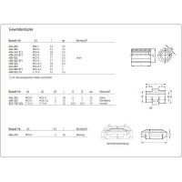 SKF Gewindestück - Doppelnippel - M10x1 (d1) - 26 mm (l) - Messing