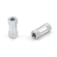 SKF Rohrverbinder - Muffe - M14x1,5 (d2) auf M10x1 (d3) - Für Rohr Ø 6 / 8 mm - 35 mm (l) - Stahl verzinkt