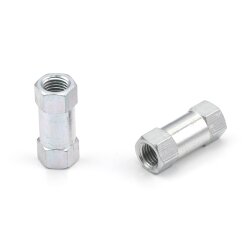 SKF Rohrverbinder - Muffe - M16x1,5 (d2) auf M16x1,5 (d3) - Für Rohr Ø 10 mm - 42 mm (l) - Stahl verzinkt