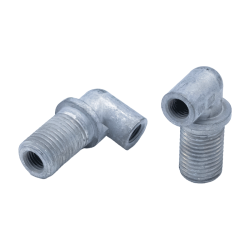 SKF Winkel-Schottverschraubung - M14x1,5 (d1) auf M8x1 (d2) - Für Rohr Ø 4 mm - 33 mm (l1) - 16 mm (l2) - Zink-Druckguss