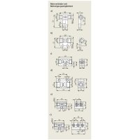 SKF Rohrverbinder mit Befestigungsmöglichkeit - Für 2 x Rohr Ø 4 mm - Stahl verzinkt