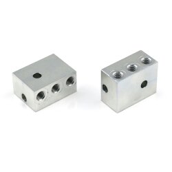 SKF Rohrverbinder mit Befestigungsmöglichkeit - Für 3 x Rohr Ø 4 mm - Stahl verzinkt