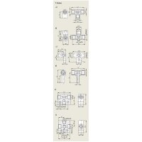 SKF T-Stück - M8x1 (d1) auf M8x1 (d2) - Für Rohr Ø 4 mm - Zink-Druckguss