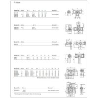SKF T-Stück - M10x1 (d2) - Für Rohr Ø 6 / 8 mm - Zink-Druckguss