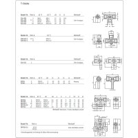 SKF T-Stück - M14x1,5 (d2) - Für Rohr Ø 8 mm - Zink-Druckguss