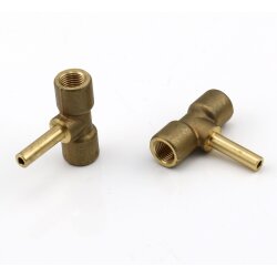 SKF T-Stück - M10x1 - Für Rohr Ø 6 mm - Messing