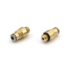 SKF Gerader Steckverbinder mit zylindrischem Gewinde - Für Rohr Ø 6 mm - M12x1 (G) - Messing - FPM-Dichtung