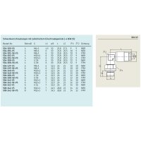 SKF Schwenkverschraubung mit zylindrischem Gewinde - steckbar - M8x1 (G) - Für Rohr Ø 4 mm - Messing - NBR-Dichtung