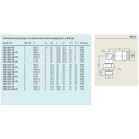 SKF Schwenkverschraubung mit zylindrischem Gewinde - steckbar - M12x1 (G) - Für Rohr Ø 8 mm - Messing - FPM-Dichtung