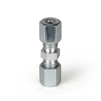 SKF Gerader Verbinder - F&uuml;r Rohr &Oslash; 6 mm (d) auf 6 mm (d1) - Stahl verzinkt - L-Reihe