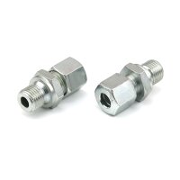 SKF Gerade Einschraubverschraubung mit Whitworth-Rohrgewinde - G 3/8 (d1) - Für Rohr Ø 6 mm (d) - Stahl verzinkt - Bauform: L