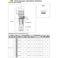 Spandau K&uuml;hlwasserpumpe - 230/400 Volt - PRK 0301 - 120-270 mm - 120 l/min. - 0,25 kW