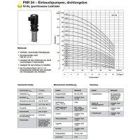 Spandau K&uuml;hlwasserpumpe - 230/400 Volt - PSR  02 - Eintauchtiefe: 137-739 mm - 60 l/min. - 0,37-3 kW