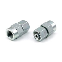 SKF Manometer-Anschlussverschraubung - schwenkbar - mit O-Ring - Für Rohr Ø 8 mm (d) - Stahl - Bauform: L