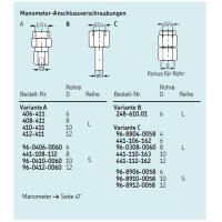 SKF Manometer-Anschlussverschraubung - Für Rohr...