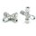 SKF Kreuzverschraubung - Für Rohr Ø 6 mm (d) - Stahl - Bauform: LL