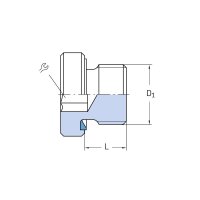 SKF Verschlussschraube - G 1" - Stahl - Innen-Sechskant - 400 bar