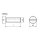 SKF Befestigungsschraube DIN84 - M6 (d1) - 10 mm (d2) - 25 mm (l) - Stahl