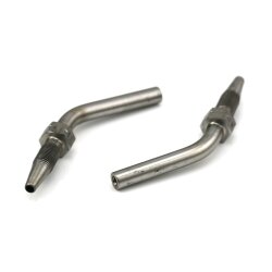 SKF Rohrstutzen 45° - Ø 6 mm - 40 mm (L) - Für Hochdruckschlauch Ø 8,75 mm - Stahl - Mit Nut