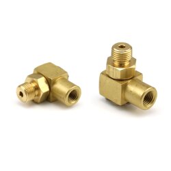 SKF Winkel-Schwenkverschraubung - drehbar - Für Rohr Ø 6 mm - R 1/4 (d1) auf M10x1 - Aluminium