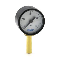 SKF Manometer - Anzeigebereich: 0-40 bar - Rohr Ø 8 mm - Für Fett