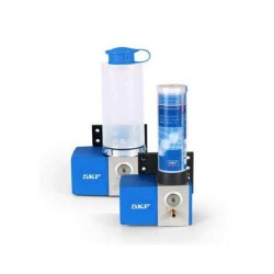 SKF  Progressivpumpe ECP1-10AA11-000000 - 24 Volt - ohne Füllstandsschalter - mit Wandhalterung - ohne Kartusche - 2 x Anschlussgewinde M10x1