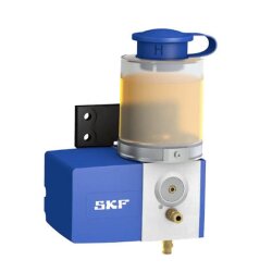 SKF Einleitungspumpe ECP1-100A11-1U0500 - 24 Volt - 0,5 Liter - Ohne Füllstandsschalter - Ohne Wandhalterung - Mit Behälter für Öl - 2 x Anschlussgewinde M10x1