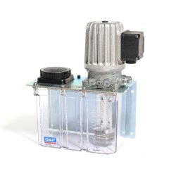 SKF Zahnradpumpenaggregat MFE2-K3F-2+299 - 1 x 0,2 l/min - mit Kunststoffbehälter - 2,7 Liter - Spannungsbereich II - 207-254V / 360-440V, 50Hz - 249-305V / 432-528V, 60Hz