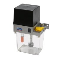 SKF Einleitungspumpe MKF1-11AB10000 - für Fließfett - 24 Volt - 1,8 Liter - 0,1 l/min - ohne Steuerung - mit Füllstandsschalter - ohne Druckschalter - mit Manometer - mit Kunststoffbehälter - 2 Kabelverschraubungen
