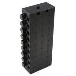 Graco Progressivverteiler - 18 Abgänge - 0,2 cm³ pro Auslass und Hub - Stahl - Öl/Fett