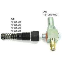 SKF Druckbegrenzungsventil 161-210-020 - Rohrdurchmesser: 6 mm - &Ouml;ffnungsdruck: 300 bar - Mit Schmiernippel und Steckverbinder