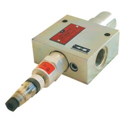 SKF Mengenbegrenzer 24-2703-8310 - SP/SMB 3A2E5/310 - Baugröße: 3 - 8,75 l/min - Düsendurchmesser: 3,10 mm - Mit Signalgeber 24 bis 230 V AC/DC (Stecker ohne LED`s)