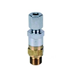 SKF Dosierelement ABN10 - Für Öl und Fließfett - 0,10 cm³ - Edelstahl - Dichtung: Edelstahl-Ring