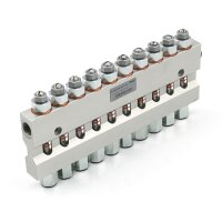 SKF Drosselverteiler 242 - Für Öl - Auslässe: 10 - 10 bis 1000 cm³/Min. - 10 bar - Bauform B