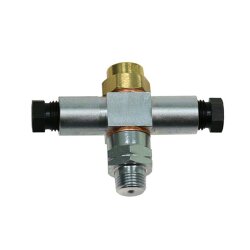 SKF Dosiereinheit 321-T - Für Öl und Fließfett - Auslass: 1 - 0,10 cm³ - M8x1 keg - Für Rohr-Ø: 6 mm - Elastomer: NBR