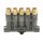 SKF MonoFlex Vorschmierverteiler 355 – Für Öl – Auslässe: 5 – 5 x 0,05 cm³ – Armatur: Ohne (links und rechts) – Elastomer: NBR - 45 bar - Lötlose Rohrverschraubung